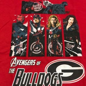 Custom Avengers Georgia Bulldogs Shirt